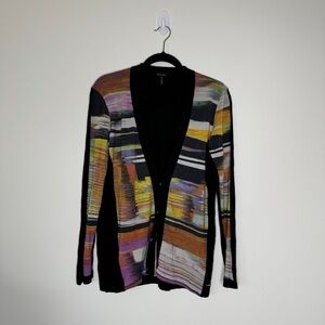 ESCADA Black Multicolor Cardigan XL